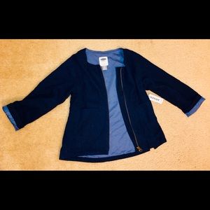 NWT Gap Kids Jean Zip Up Jacket